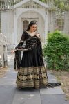 TRADITIONAL BLOOMING GEORGETTE EMBROIDERY SEQUENCE WORK GOWN WITH DUPATTA PARTY WEAR WHOLESALE PRICE ETHNIC GARMENT (8)