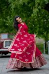 TRADITIONAL GEORGETTE EMBROIDERY SEQUENCE WORK GOWN BOTTOM WITH DUPATTA PARTY WEAR WHOLESALE PRICE ETHNIC GARMENT (3)