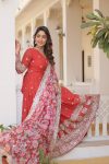 TRADITIONAL GEORGETTE ZARI EMBROIDERY SEQUENCE WORK GOWN WITH DUPATTA PARTY WEAR WHOLESALE PRICE ETHNIC GARMENT (2)