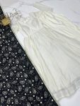 TRADITIONAL VICHITRA SILK FLAIRED PLAIN GOWN BOTTOM WITH EMBROIDERY ZARI LACE WORK DUPATTA PARTY WEAR WHOLESALE PRICE ETHNIC GARMENT (62)