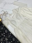 TRADITIONAL VICHITRA SILK FLAIRED PLAIN GOWN BOTTOM WITH EMBROIDERY ZARI LACE WORK DUPATTA PARTY WEAR WHOLESALE PRICE ETHNIC GARMENT (62)