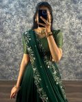 TRADITIONAL VICHITRA SILK PLAIN LEHENGA CHOLI WITH EMBROIDERY WORK DUPATTA PARTY WEAR WHOLESALE PRICE ETHNIC GARMENT (11)