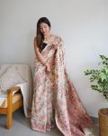 TRENDING BANARASI SOFT SILK KASHMIRI WEAVING WORK SAREE WITH UNSTITCHED BLOUSE PARTY WEAR WHOLESALE PRICE ETHNIC GARMENT (6)
