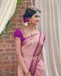 TRENDING BANARASI SOFT SILK WEAVING WORK SAREE WITH UNSTITCHED BLOUSE PARTY WEAR WHOLESALE PRICE ETHNIC GARMENT (15)