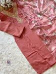 TRENDING CHANDERI SILK EMBROIDREY WORK TOP BOTTOM WITH DUPATTA PARTY WEAR WHOLESALE PRICE ETHNIC GARMENT (4)