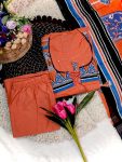 TRENDING COTTON HAND WORK PRINTED GOWN BOTTOM WITH DUPATTA PARTY WEAR WHOLESALE PRICE ETHNIC GARMENT (6)