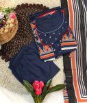 TRENDING COTTON HAND WORK PRINTED GOWN BOTTOM WITH DUPATTA PARTY WEAR WHOLESALE PRICE ETHNIC GARMENT (3)