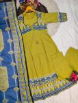 TRENDING COTTON HAND WORK PRINTED GOWN BOTTOM WITH DUPATTA PARTY WEAR WHOLESALE PRICE ETHNIC GARMENT (4)