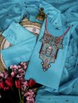 TRENDING COTTON SILK EMBROIDERY WORK TOP BOTTOM WITH DUPATTA PARTY WEAR WHOLESALE PRICE ETHNIC GARMENT (9)