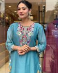 TRENDING COTTON SILK EMBROIDERY WORK TOP BOTTOM WITH DUPATTA PARTY WEAR WHOLESALE PRICE ETHNIC GARMENT (9)