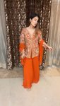 TRENDING GEORGETTE EMBROIDERY SEQUENCE WORK TOP PALAZZO WITH DUPATTA PARTY WEAR WHOLESALE PRICE ETHNIC GARMENT (8)