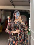 TRENDING GEORGETTE FLORAL PRINTED FLAIRED GOWN WITH DUPATTA PARTY WEAR WHOLESALE PRICE ETHNIC GARMENT (6)