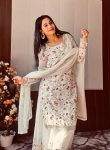 TRENDING GEORGETTE THREAD EMBROIDERY SEQUENCE WORK TOP SHARARA WITH DUPATTA PARTY WEAR WHOLESALE PRICE ETHNIC GARMENT (9)