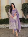 TRENDING JIMMY CHOO EMBROIDERY THREAD WORK GOWN BOTTOM WITH DUPATTA PARTY WEAR WHOLESALE PRICE ETHNIC GARMENT (7)