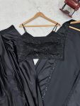 TRENDING SATIN SILK THREAD SEQUENCE WORK STITCHED DHOTI STYLE SKIRT WITH JACKET AND UNSTITCHED BLOUSE PARTY WEAR WHOLESALE PRICE ETHNIC (6)