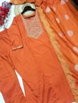 TRENDING SILK EMBROIDREY HANDWORK TOP BOTTOM WITH DUPATTA PARTY WEAR WHOLESALE PRICE ETHNIC GARMENT (18)