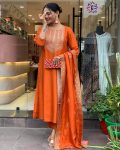 TRENDING SILK EMBROIDREY HANDWORK TOP BOTTOM WITH DUPATTA PARTY WEAR WHOLESALE PRICE ETHNIC GARMENT (18)