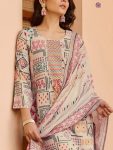TRENDING SOFT COTTON SLUB PRINTED TOP BOTTOM WITH DUPATTA PARTY WEAR WHOLESALE PRICE ETHNIC GARMENT (4)