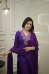TRENDING VICHITRA SILK EMBROIDERY SEQUENCE WORK TOP BOTTOM WITH DUPATTA PARTY WEAR WHOLESALE PRICE ETHNIC GARMENT (5)