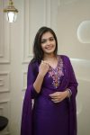 TRENDING VICHITRA SILK EMBROIDERY SEQUENCE WORK TOP BOTTOM WITH DUPATTA PARTY WEAR WHOLESALE PRICE ETHNIC GARMENT (5)