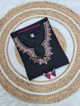 TRENDING VISCOSE CHANDERI SILK EMBROIDERY SEQUENCE WORK TOP BOTTOM WITH DUPATTA PARTY WEAR WHOLESALE PRICE ETHNIC GARMENT (6)