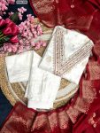 TRENDING VISCOSE JACQUARD EMBROIDERY WORK TOP BOTTOM WITH DUPATTA PARTY WEAR WHOLESALE PRICE ETHNIC GARMENT (3)