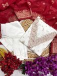 TRENDING VISCOSE JACQUARD EMBROIDERY WORK TOP BOTTOM WITH DUPATTA PARTY WEAR WHOLESALE PRICE ETHNIC GARMENT (3)