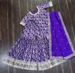 TRENDING VISCOSE JACQUARD EMBROIDERY ZARI SEQUENCE WORK TOP SHARARA WITH DUPATTA PARTY WEAR WHOLESALE PRICE ETHNIC GARMENT (8)