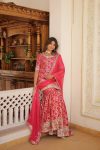 TRENDING VISCOSE JACQUARD EMBROIDERY ZARI SEQUENCE WORK TOP SHARARA WITH DUPATTA PARTY WEAR WHOLESALE PRICE ETHNIC GARMENT (6)