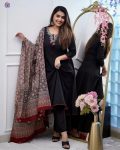 TRENDING VISCOSE RAYON EMBROIDERY WORK TOP BOTTOM WITH PRINTED DUPATTA PARTY WEAR WHOLESALE PRICE ETHNIC GARMENT (4)