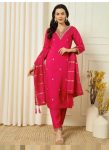 TRENDING VISCOSE ROMAN SILK ZARI EMBROIDERY SEQUENCE WORK TOP BOTTOM WITH DUPATTA RANI