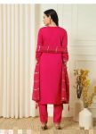 TRENDING VISCOSE ROMAN SILK ZARI EMBROIDERY SEQUENCE WORK TOP BOTTOM WITH DUPATTA PARTY WEAR WHOLESALE PRICE ETHNIC GARMENT (2)