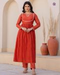 TRENDING VISCOSE SILK EMBROIDERY WORK TOP BOTTOM WITH DUPATTA PARTY WEAR WHOLESALE PRICE ETHNIC GARMENT (6)