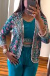 1DESIGNER CHINON EMBROIDERY SEQUENCE WORK BLOUSE PALAZZO WITH KOTI PARTY WEAR WHOLESALE PRICE ETHNIC GARMENT (18)