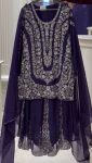 1DESIGNER GEORGETTE THREAD WITH SEQUENCE WORK TOP PALAZZO WITH DUPATTA FESTIVE WEAR WHOLESALE PRICE ETHNIC GARMENT (4)