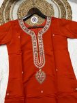 1DESIGNER VISCOSE CHANDERI EMBROIDERY WORK TOP BOTTOM WITH DUPATTA FESTIVE WEAR WHOLESALE PRICE ETHNIC GARMENT (22)