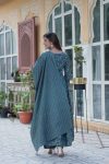 1FANCY COTTON DIGITAL PRINTED ALIA CUT GOWN BOTTOM WITH DUPATTA FESTIVE WEAR WHOLESALE PRICE ETHNIC GARMENT (9)