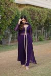 1FANCY FAUX BLOOMING EMBROIDERED WORK TOP BOTTOM WITH DUPATTA FESTIVE WEAR WHOLESALE PRICE ETHNIC GARMENT (7)