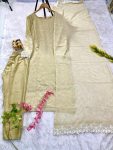 1FANCY GEORGETTE EMBROIDERY ZARI AND SEQUENCE WITH PEARL MOTI HANDWORK TOP BOTTOM WITH DUPATTA FESTIVE WEAR WHOLESALE PRICE ETHNIC GARMENT (18)
