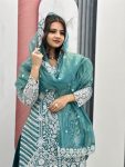 1FANCY LILY NET EMBROIDERY CODING AND SEQUENCE WORK TOP SHARARA WITH DUPATTA FESTIVE WEAR WHOLESALE PRICE ETHNIC GARMENT (13)
