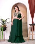 1FANCY TABBY SILK MULTICOLOR EMBROIDERY SEQUENCE WORK LEHENGA BLOUSE WITH DUPATTA PARTY WEAR WHOLESALE PRICE ETHNIC GARMENT (10)