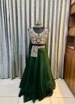 1FANCY TABBY SILK MULTICOLOR EMBROIDERY SEQUENCE WORK LEHENGA BLOUSE WITH DUPATTA PARTY WEAR WHOLESALE PRICE ETHNIC GARMENT (10)