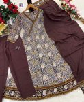 1NEW ARRIVAL COTTON EMBROIDERY WORK ANARKALI GOWN BOTTOM WITH DUPATTA FESTIVE WEAR WHOLESALE PRICE ETHNIC GARMENT (10)