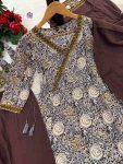 1NEW ARRIVAL COTTON EMBROIDERY WORK ANARKALI GOWN BOTTOM WITH DUPATTA FESTIVE WEAR WHOLESALE PRICE ETHNIC GARMENT (10)