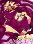 1NEW ARRIVAL FAUX GEORGETTE PLAIN READY TO WEAR SAREE WITH HAND WORK STITCHED BLOUSE PARTY WEAR WHOLESALE PRICE ETHNIC GARMENT (11)