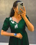 1NEW ARRIVAL VELVET HAND WORK ANARKALI GOWN FESTIVE WEAR WHOLESALE PRICE ETHNIC GARMENT (10)