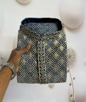 1NEW ARRIVAL VISCOSE RAYON CHIKANKARI LUCKNOWI SCHIFFLI WORK MEN’S KURTA PAYJAMA FESTIVE WEAR WHOLESALE PRICE ETHNIC GARMENT (8)