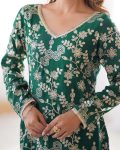 1RICH LOOK CHINON SILK THREAD WITH SEQUENCE WORK TOP SHARARA WITH DUPATTA PARTY WEAR WHOLESALE PRICE ETHNIC GARMENT (9)