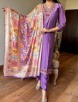 1TRANDING VISCOSE CHANDERI SEQUENCE CODING EMBROIDERY WORK TOP BOTTOM WITH DUPATTA FESTIVE WEAR WHOLESALE PRICE ETHNIC GARMENT (15)
