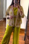 2DESIGNER CHINON EMBROIDERY SEQUENCE WORK BLOUSE PALAZZO WITH KOTI PARTY WEAR WHOLESALE PRICE ETHNIC GARMENT (12)